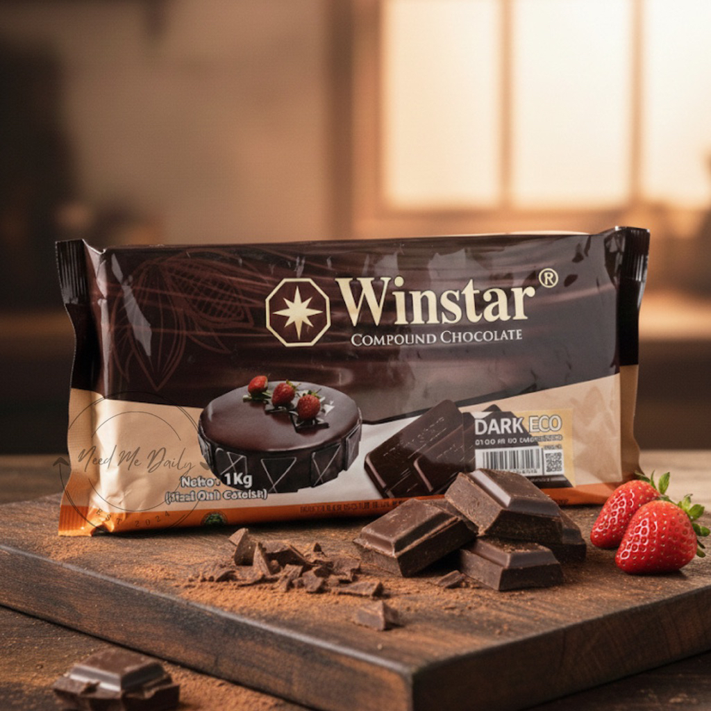 Winstar Coklat Compound 1 Kg | Coklat Batang | Chocolate Compound