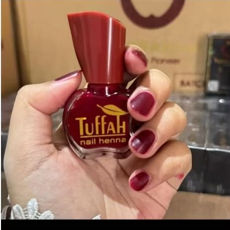 Tuffah Nail Henna Original /Tuffah Maroon/ Tuffah Henna Halal