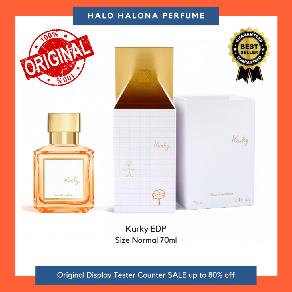 Parfum Kurky EDP Box Segel Parfum Original Authentic Tester Display Counter