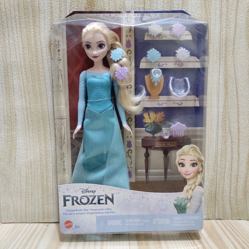 Boneka Barbie Disney Frozen Elsa Set With Accessories Original