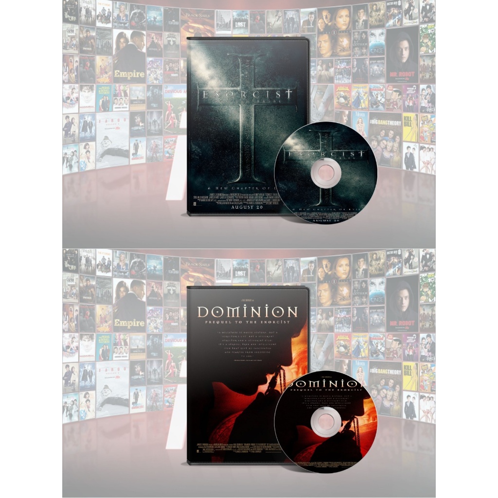 DVD Exorcist The Beginning (2004) + DVD Dominion Prequel To The Exorcist (2005)