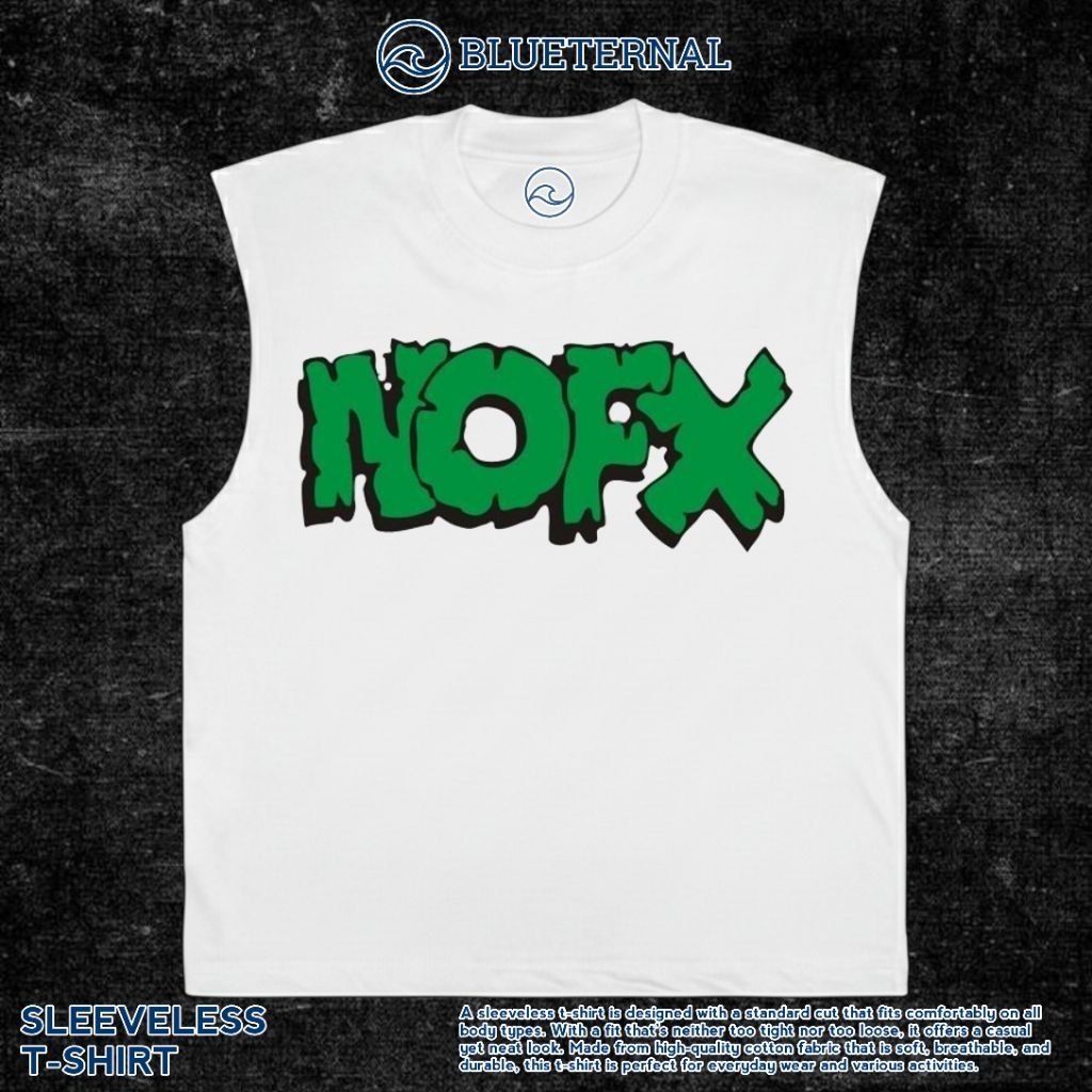 KAOS BAJU SINGLET NOFX | SINGLET PUTIH | SINGLET BAND | KAOS BAND | BAND METAL | LEKBONG PRIA | LEKB