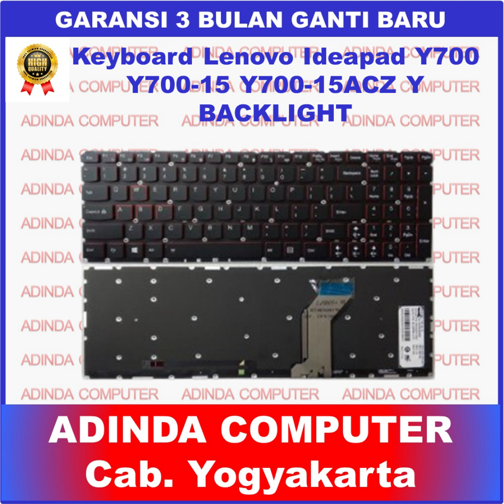 Keyboard Lenovo Ideapad Y700 Y700-15 Y700-15ACZ Y700-15ISE Y700-15ISK Y700-17ISK Backlight