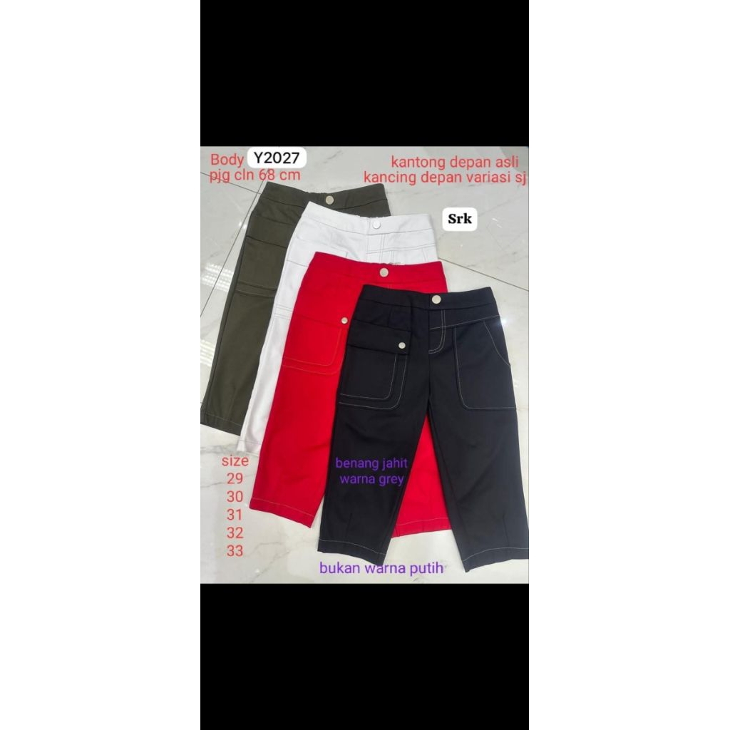 Celana 7/8 katun Stretch