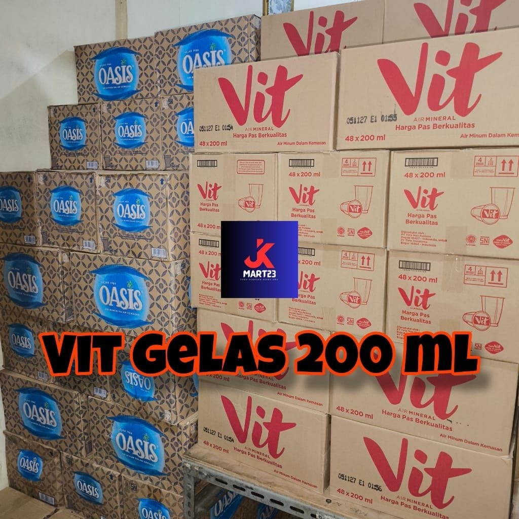 VIT GELAS KEMASAN 200 ML 1 DUS