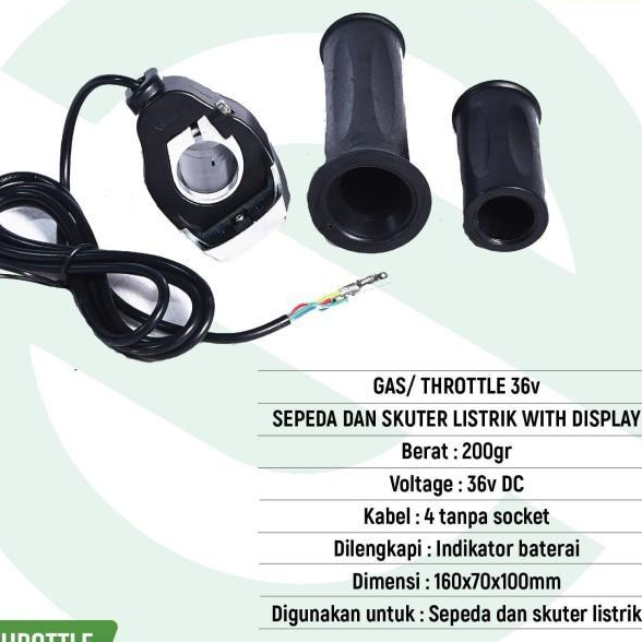 Gas/Throttle 36V Sepeda & Skuter Listrik