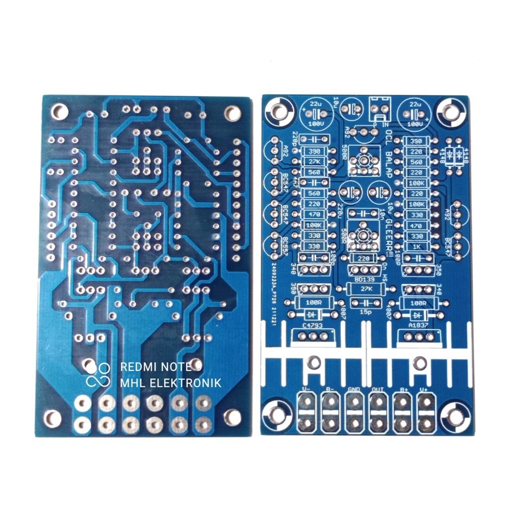 PCB OCL BALAP DOUBLE LAYER FIBER FR4 PCB OCL BALAP