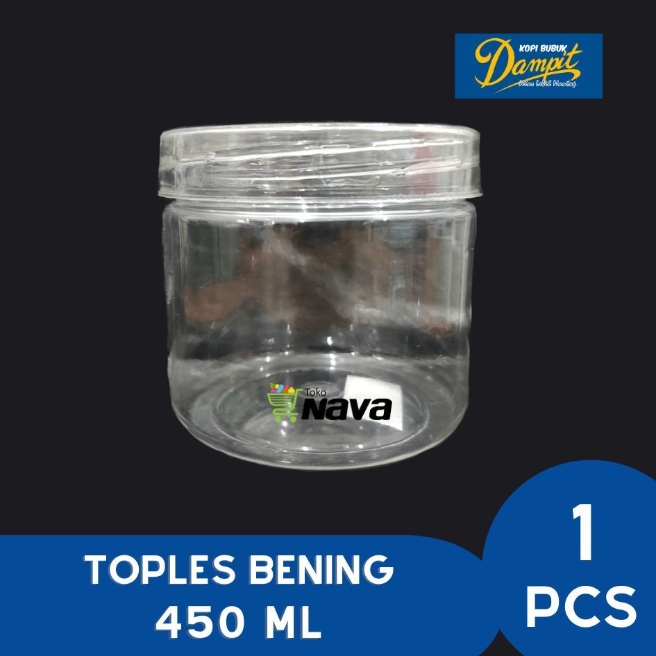 Toples Plastik Bening 450 ml / Toples Bening 450 ml / Toples Bening