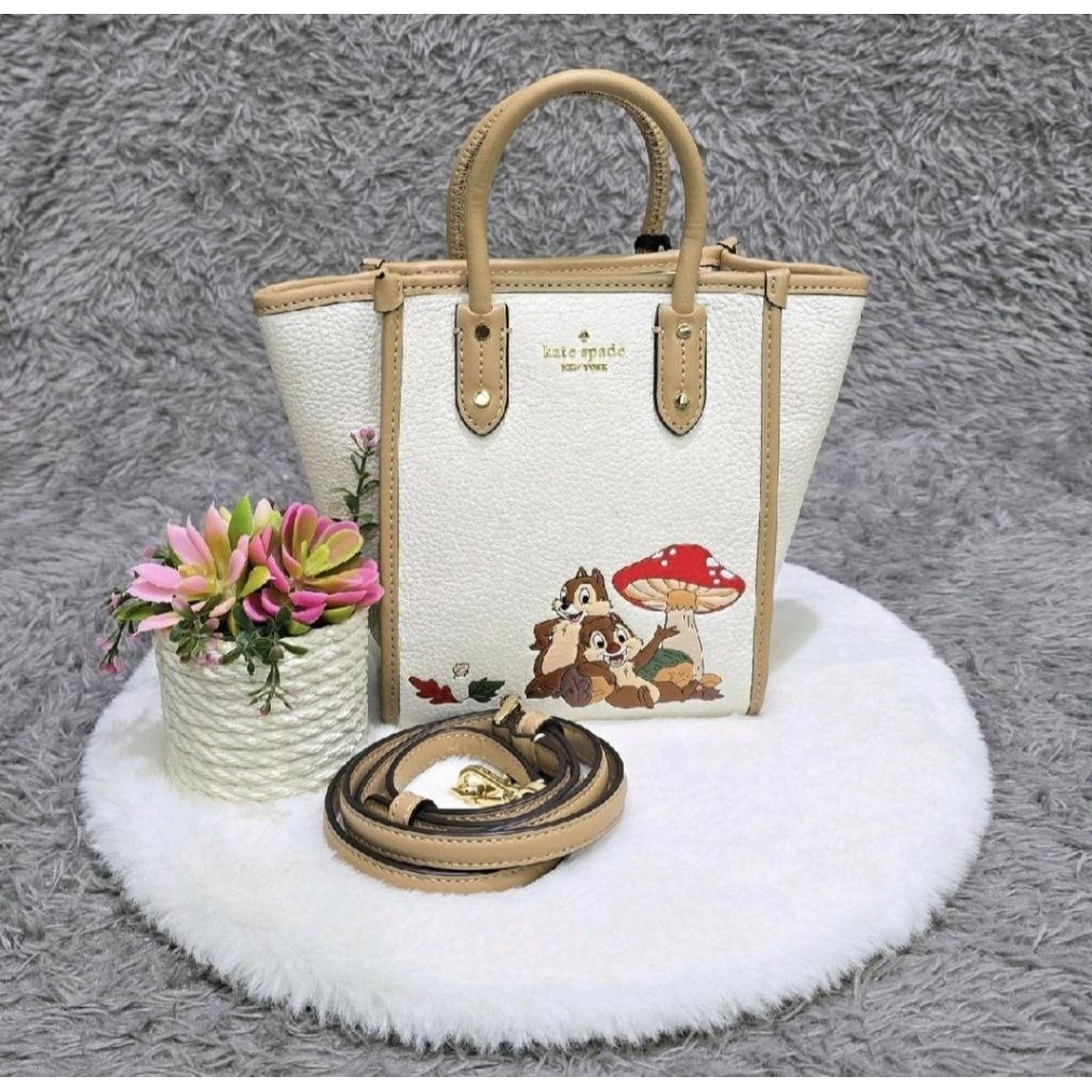 (100% ORI) KS ELLA CHIP MINI TOTE DISNEY MERINGUE MULTI