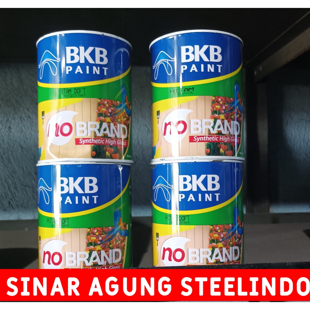 Cat No Brand BKB Paint Synthetic High Glass Hitam Doft