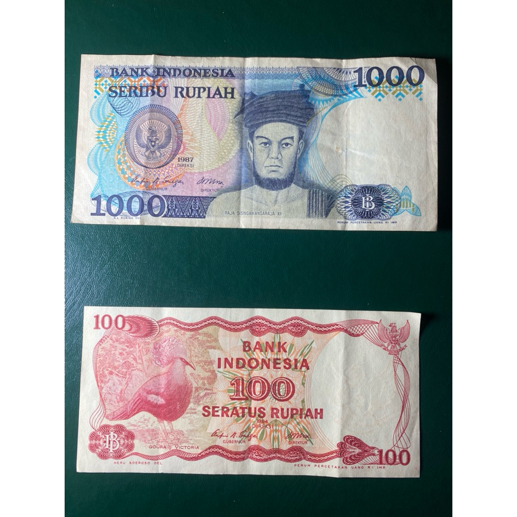 Uang Kuno 1000 & 100 Seri (X)