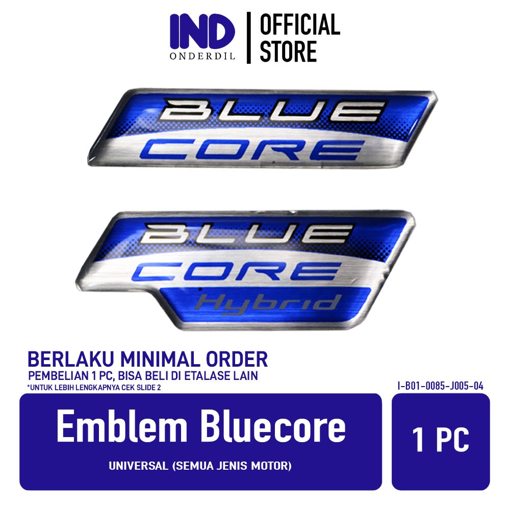 GROSIR IND Onderdil Emblem Bluecore Universal Semua Jenis Motor Mio M3 & Mio S & Fino 125 & Soul GT 