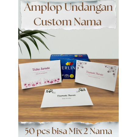 Amplop Kondangan Custom Nama Aesthetic