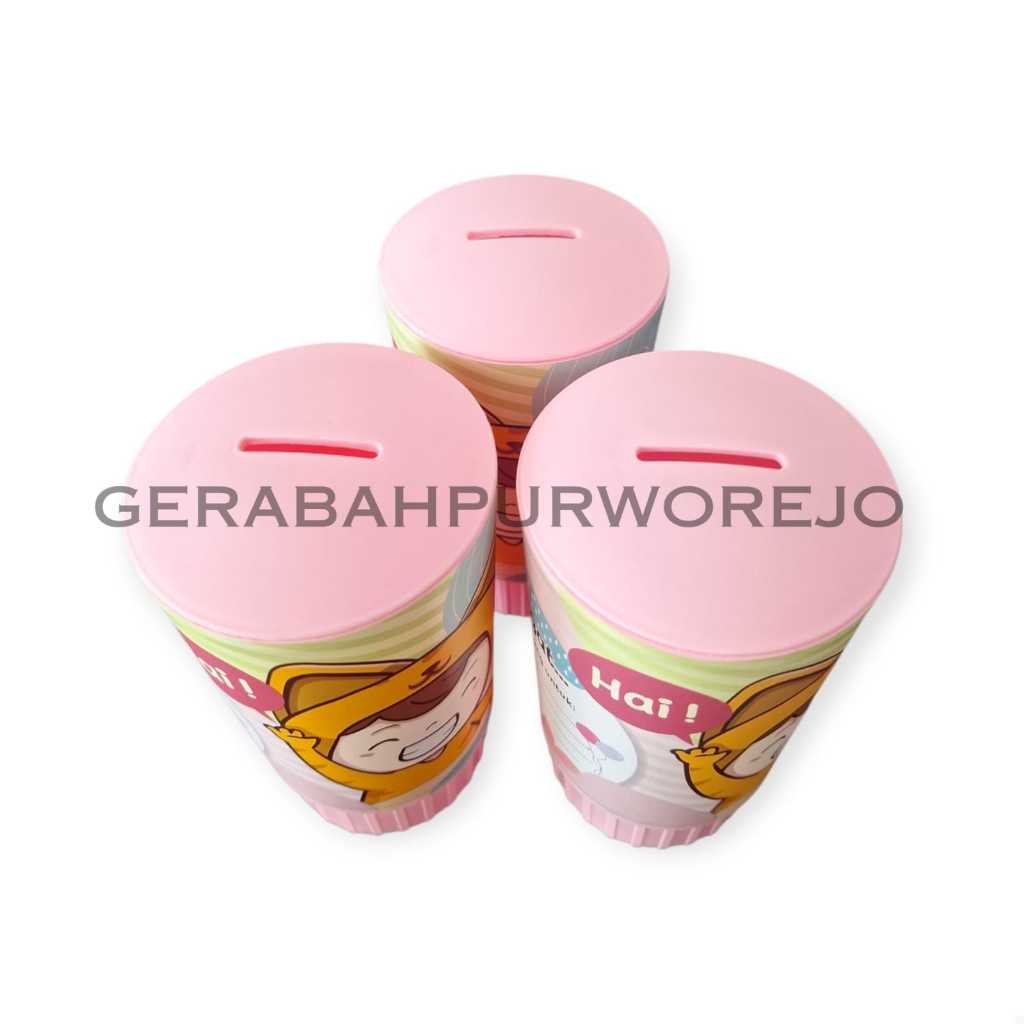 Celengan Anak Karakter Celengan Tabung Plastik 540ml