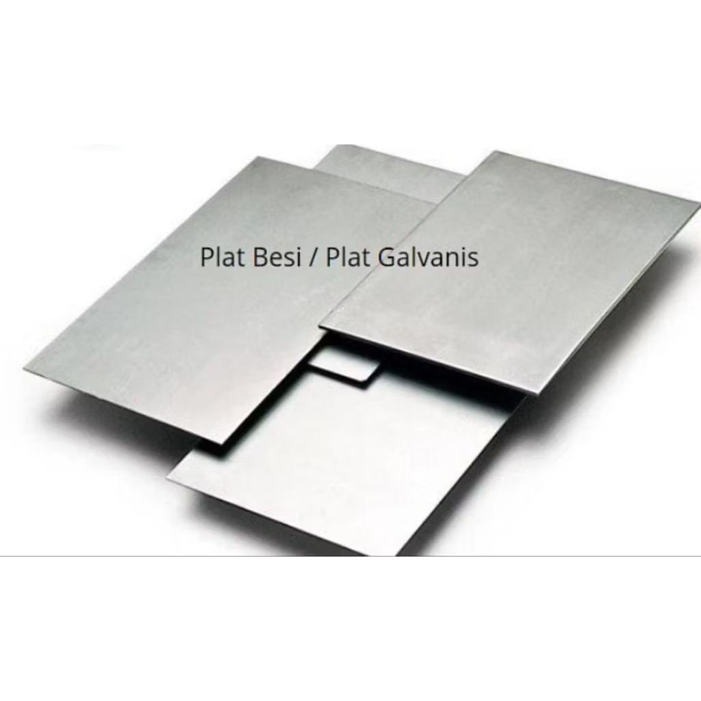Plat Besi Galvanis Tebal 1mm ukuran bervariasi
