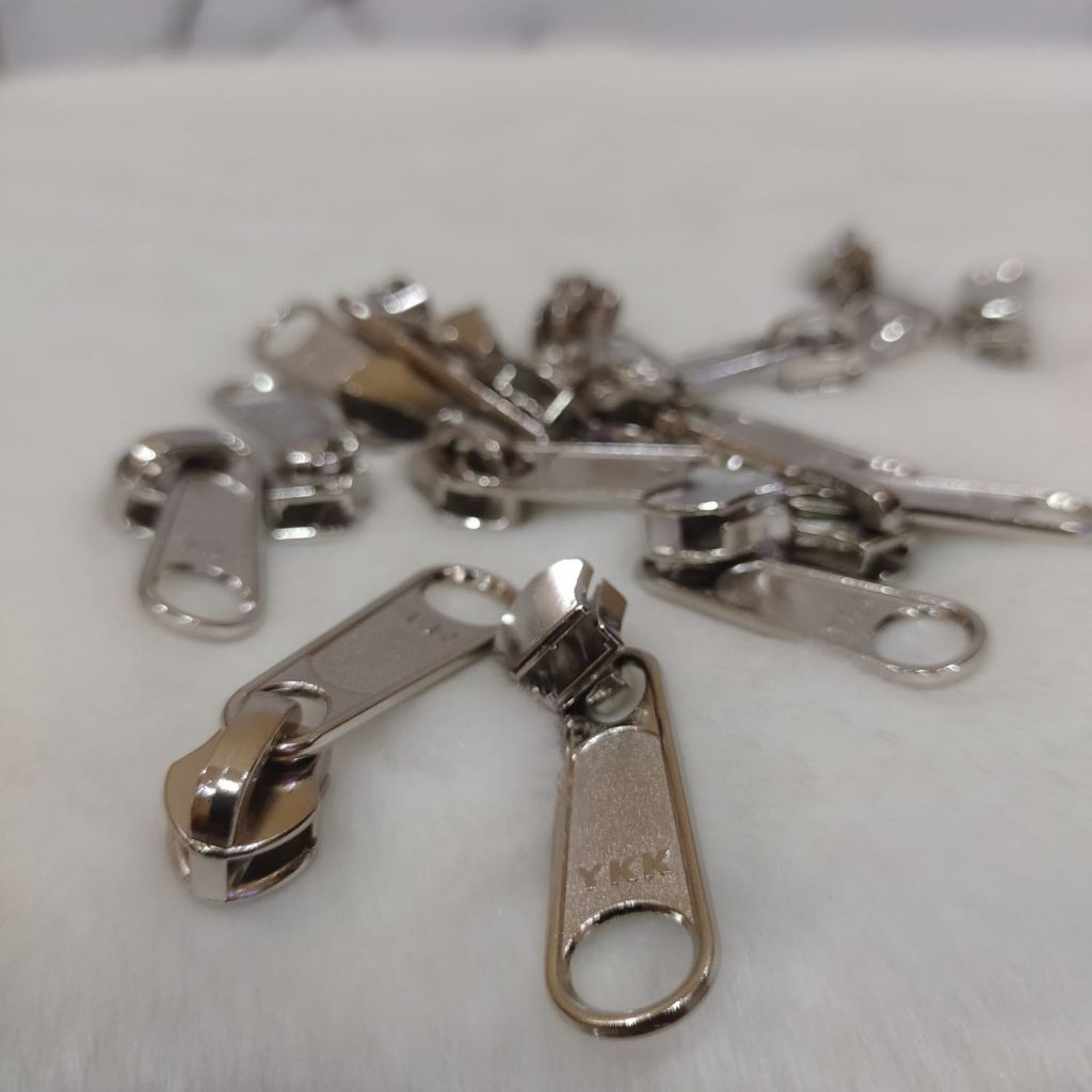 12pcs KEPALA RESLETING TAS NO.5 YKK / KEPALA RESLETING NO.5 MERK YKK