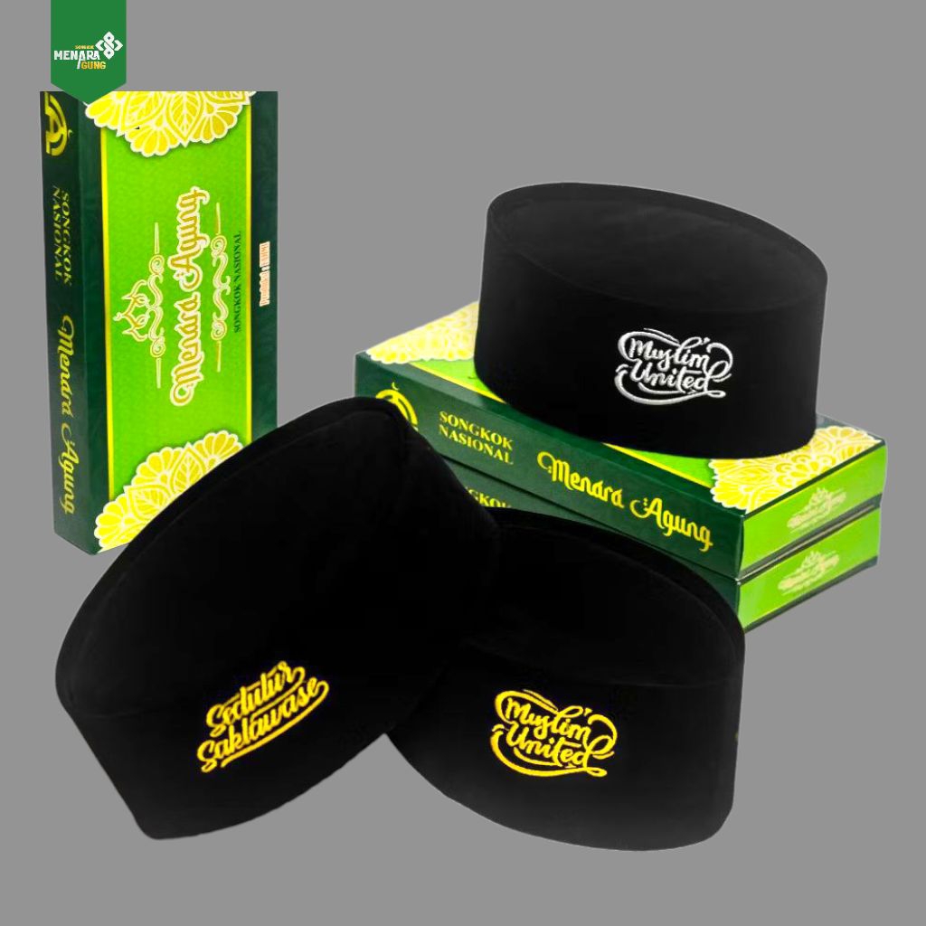 Peci Songkok UAS Original Motif Muslim United Sedulur Saklawase Terbaru Anak Dan Dewasa