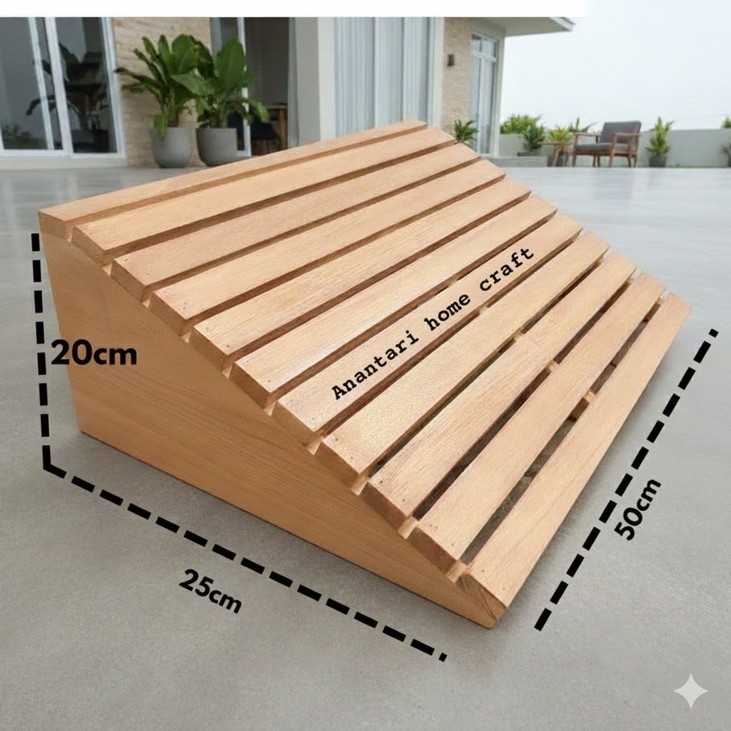 Papan Tanjakan Motor Kayu Jati Belanda Finishing Plitur Harga Termurah