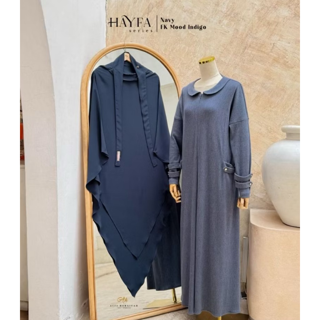HAYFA SERIES KNITT BY ALFI HURAIYAH | GAMIS KNITT ALFI HURAIYAH TERBARU | GAMIS SYAR'I PREMIUM | GAM
