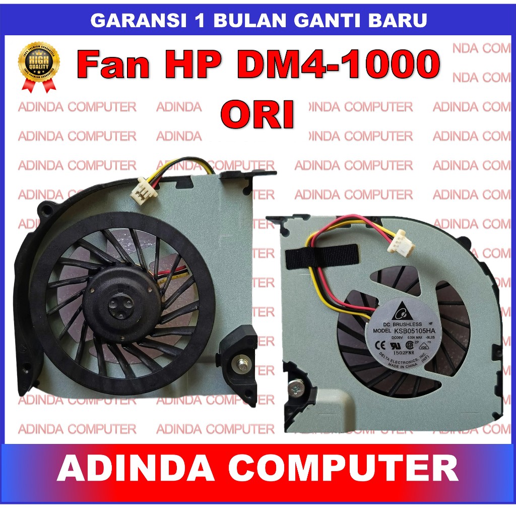 Fan HP DM4 DM4-1000 DM4-1200 DM4-1100 Dm4-1300 Dm4t-1000 KSB05105HA 9L05 F95S ORI