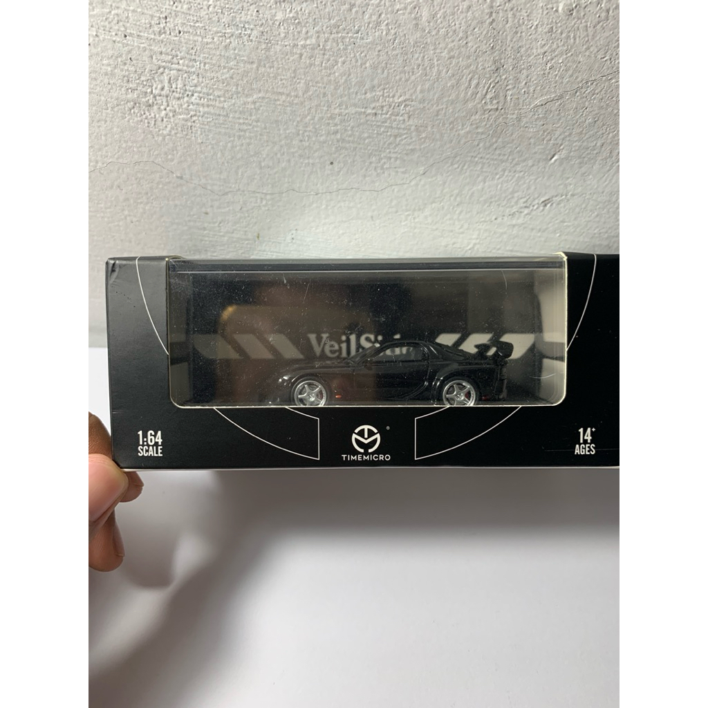 Time Micro Mazda RX 7 Veilside Black 1/64 UNSEALED (No Figure)