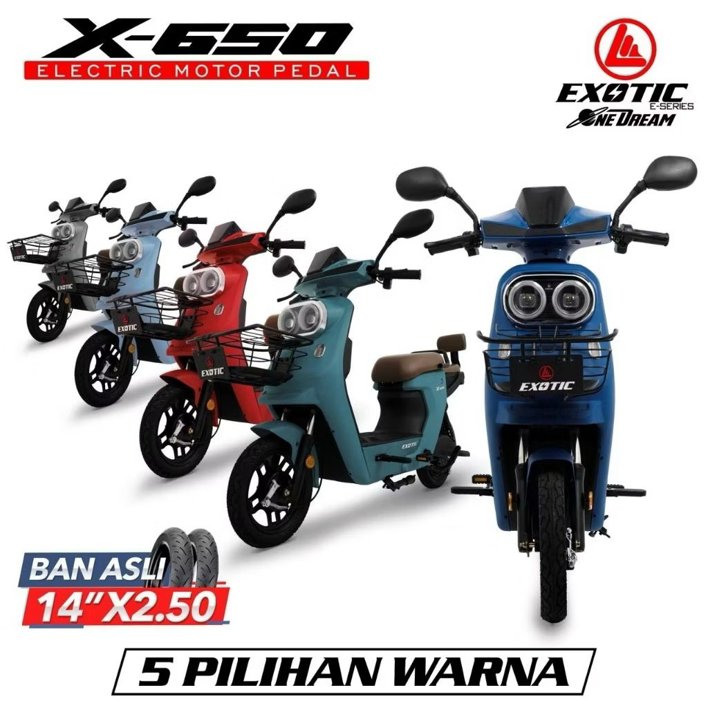 Sepeda Listrik e-bike Elektrik Exotic x650 x-650 by Pacific