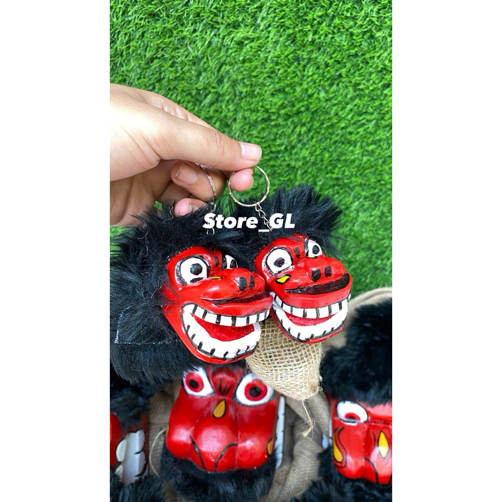 Miniatur Barongan, Miniatur Bangbarongan, Miniatur Caplokan, Gantungan Kunci Barongan, Gantungan Kun