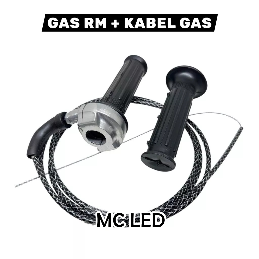 GAS SPONTAN RM+TALI KARBON HITAM 190CM PNP UNIVERSAL BYSON MIO BEAT VARIO NMAX PCX DLL