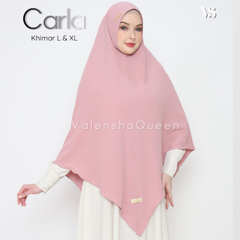 Valenshaqueen | Carla Khimar L dan XL | Hijab Instan | Jilbab Syari | Hijab Jumbo | Hijab Crinkle
