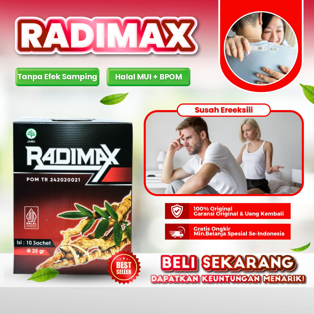 Radimax Kopi Stamina Pria Susah EreKSII Solusi Permasalahan Pria Sudah BPOM & Halal MUI