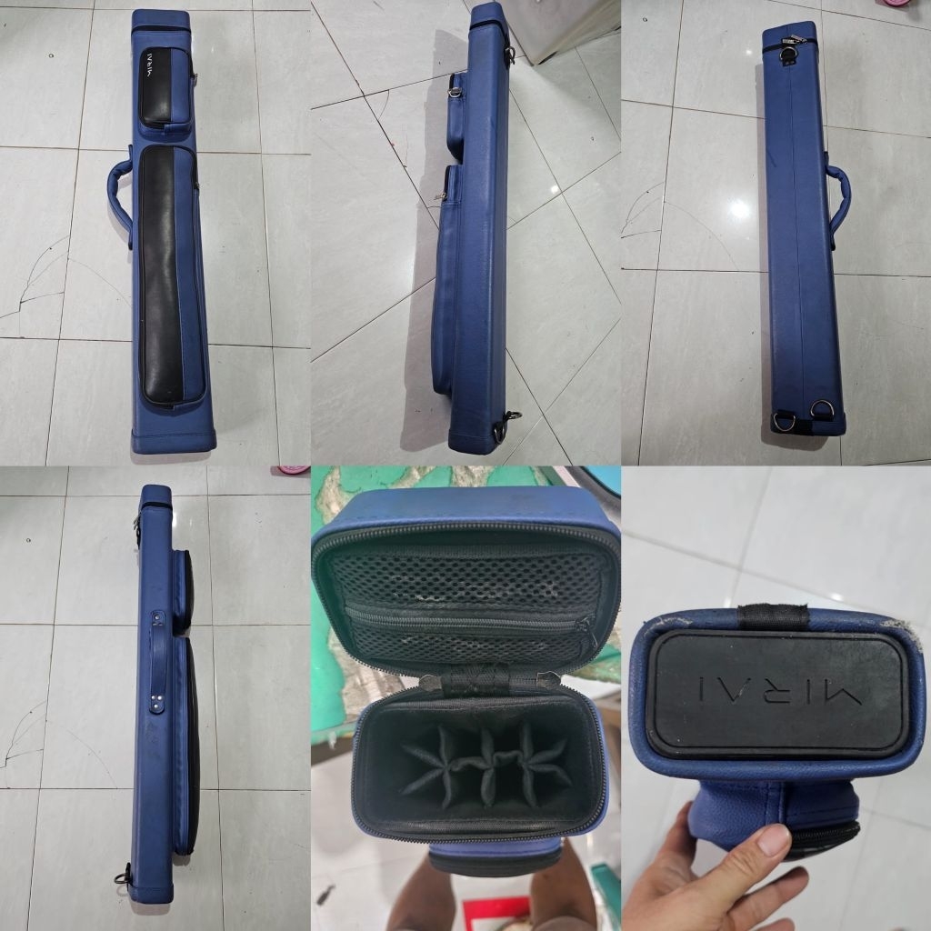 MIRAI CUE CASE 4x6 BLUE (BIRU) - BILLIARD CASE