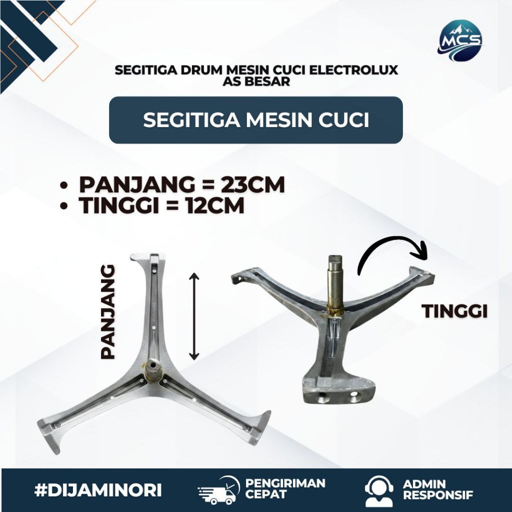 SEGITIGA DRUM MESIN CUCI ELECTROLUX AS BESAR