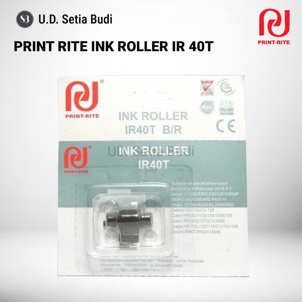 Printrite IR-40T Print-Rite Casio IR-40T Ink Roll IR-40T Tinta Untuk Casio HR-100RC dan FR-2650RC