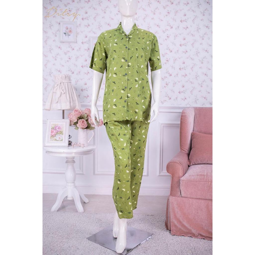 CRAYON DINO GREEN PAJAMAS BY DITSY OFFICIAL