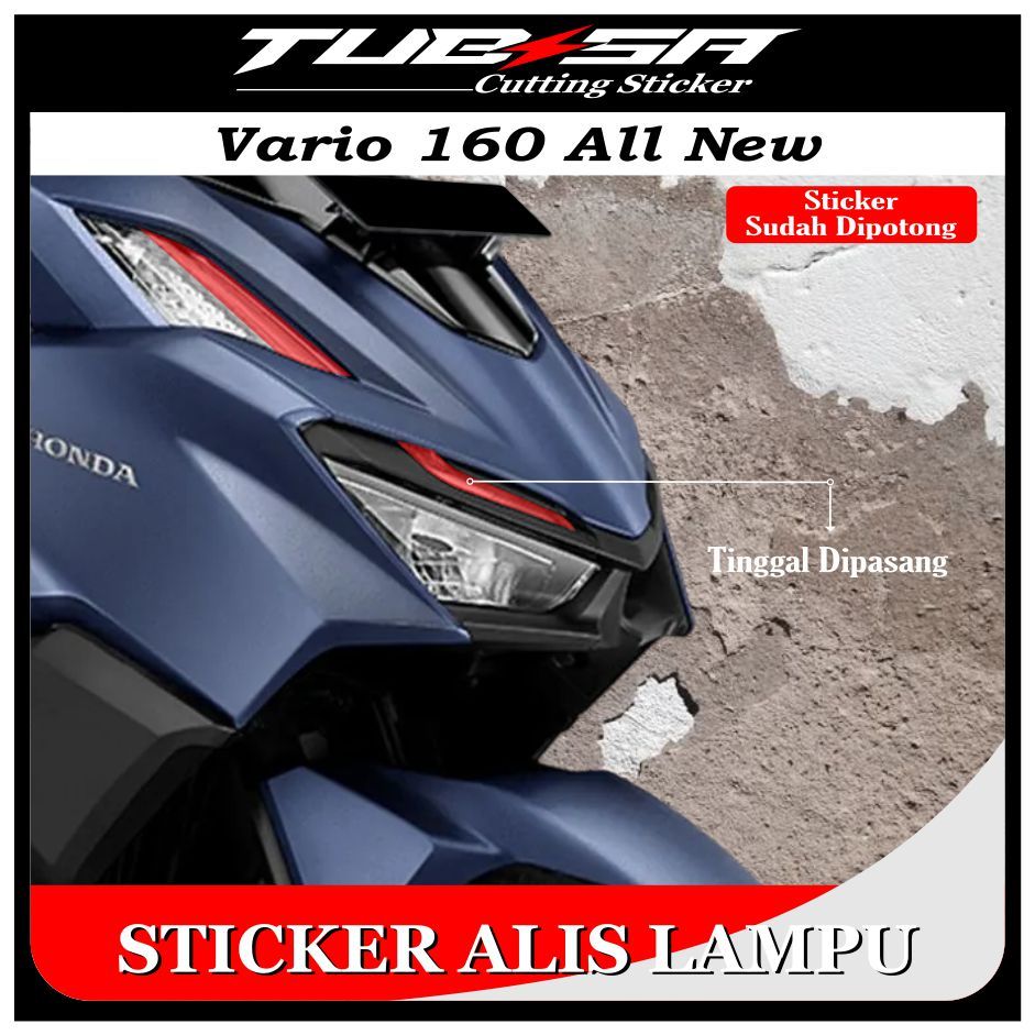 Stiker Lampu Sen Vario 160 ALL NEW | Stiker Alis dan Lampu Vario 160 New  2023 | Stiker Lampu Alis V