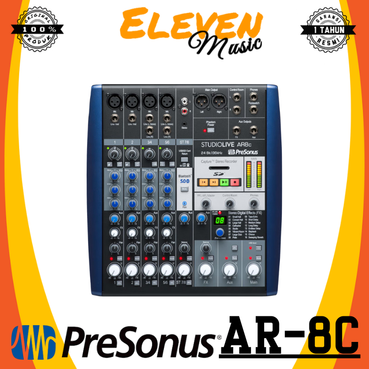 PreSonus StudioLive AR8c Mixer and Audio Interface PreSonus AR-8c