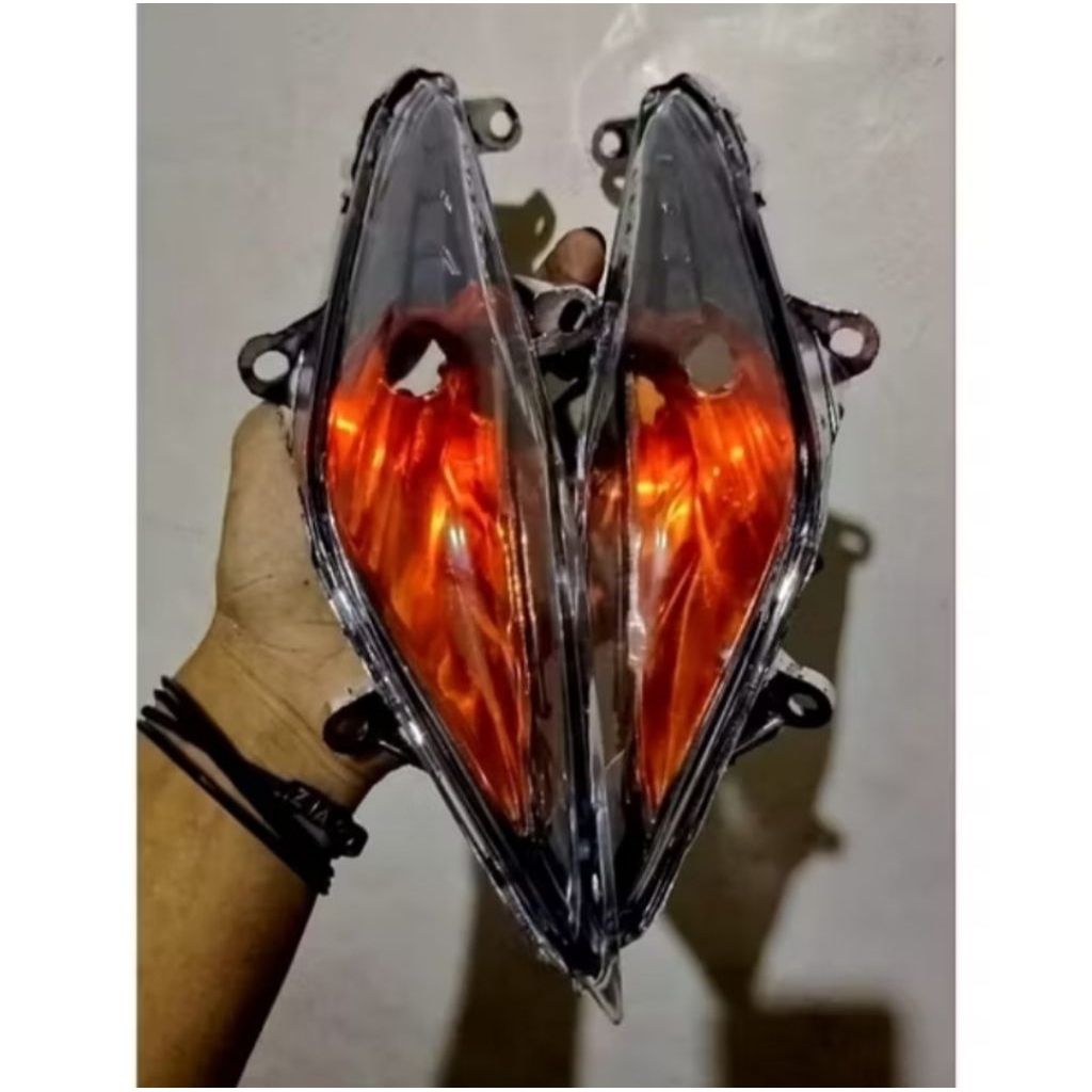 Lampu Sen Reteng Beat Karbu Costum Warna Super Kece