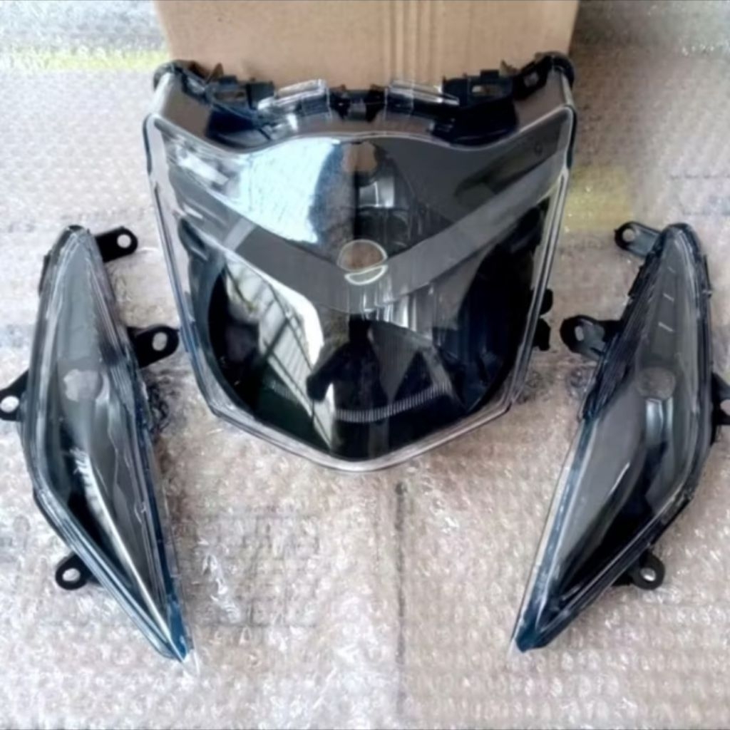 Paket Reflektor Lampu Depan Beat Karbu Costum Warna Super Kece