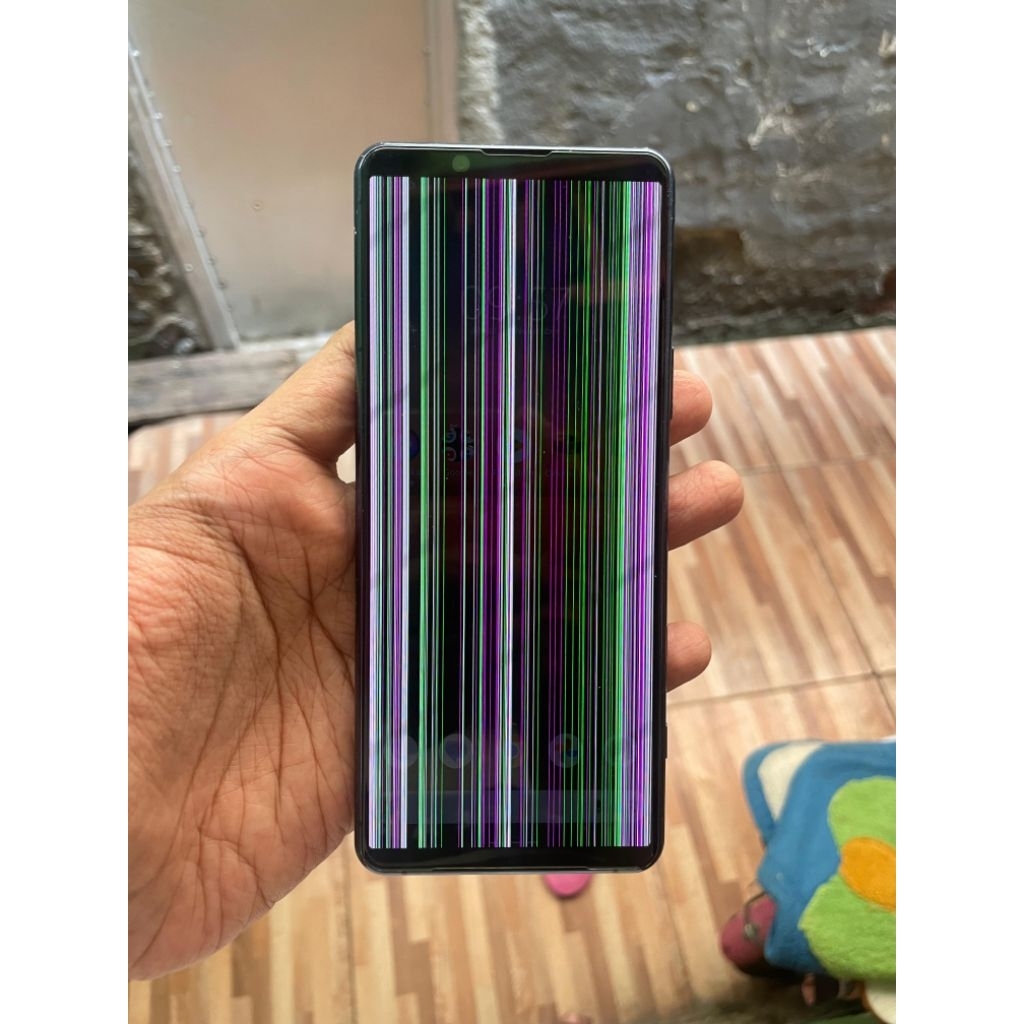 lcd dan frame xperia 5 mark ii ori copotan minus