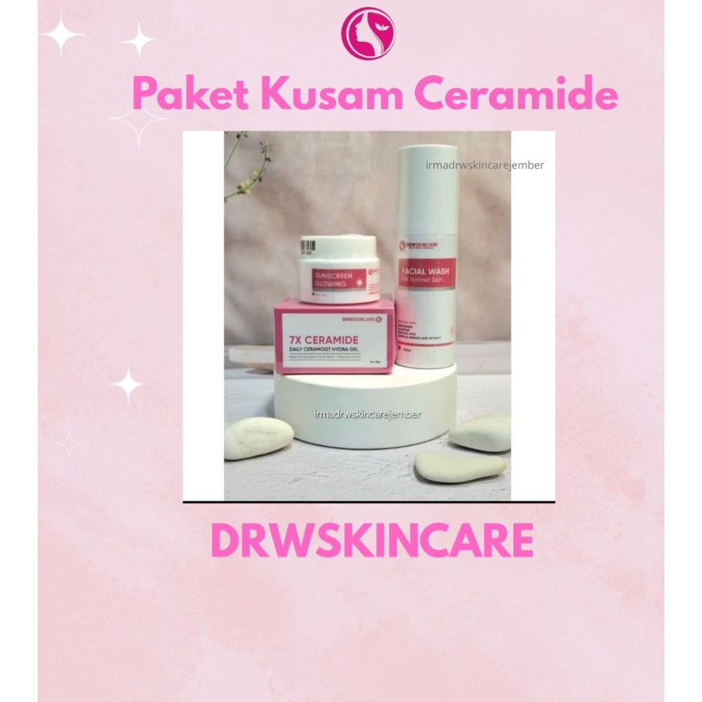 Drw Skincare Paket Ceramoist ance kusam dan flek hitam
