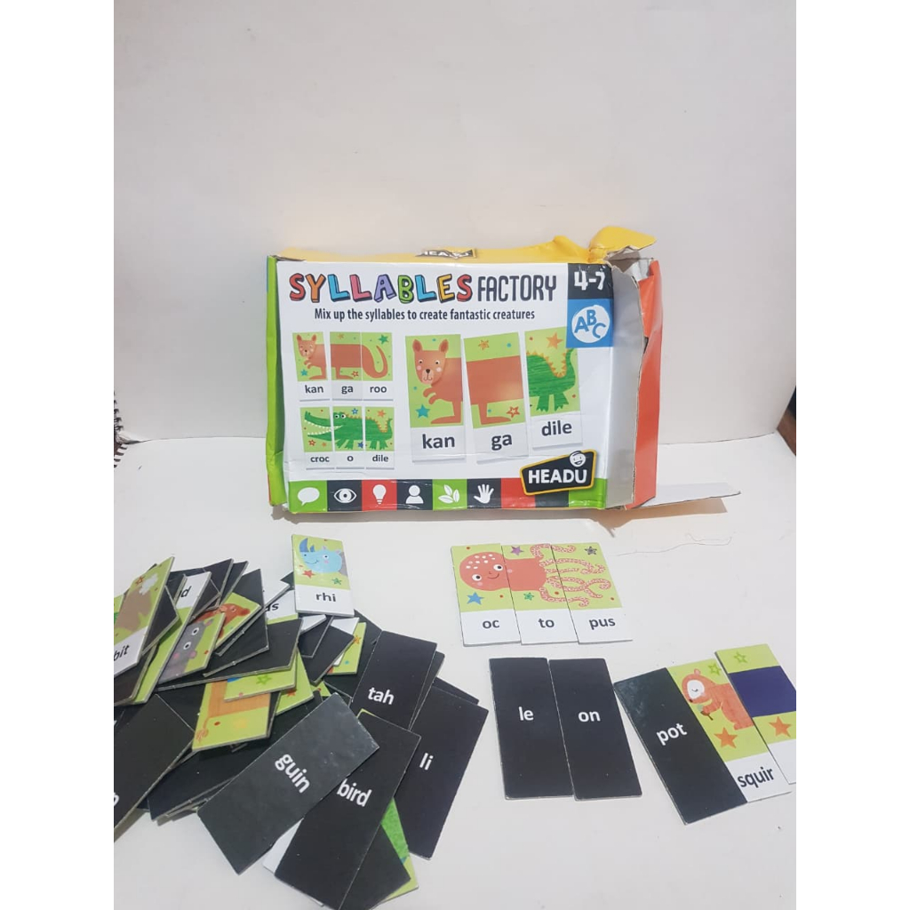Headu Syllables Factory puzzle edukasi hewan animals