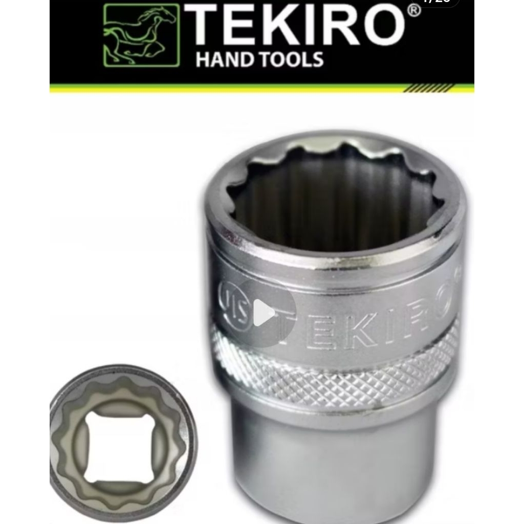 Tekiro 1/2 INCH  12pt kunci sok uk 8mm sd 32 mm/Mata sok