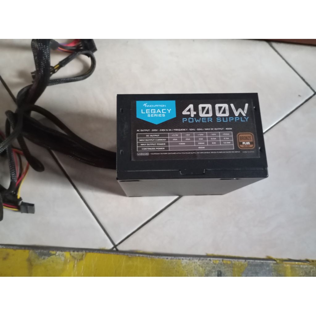 psu 400w 80+ bronze innovation legacy pc pure