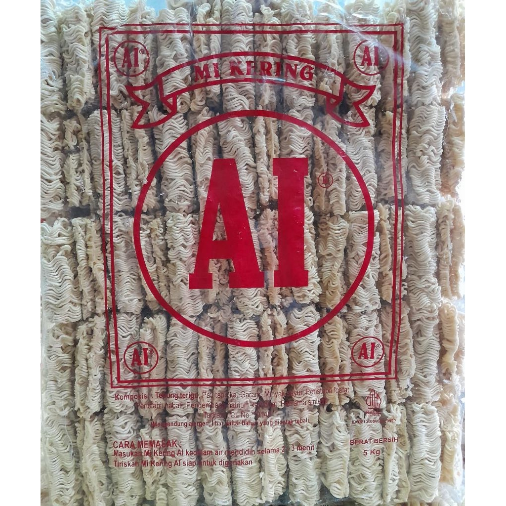 Mie Bunga Tanjung Produksi Sari Rasa 1bal 5kg/ Mi Kuning Bal / Mie A1 bal