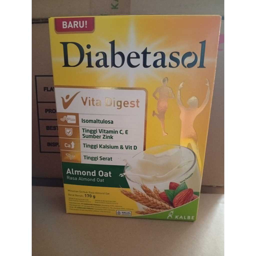 diabetasol susu almond oat 170 gr/diabetasol susu vanilla 170 gr/susu diabetasol sehat