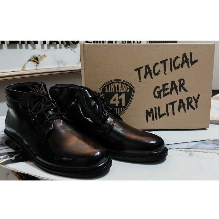 SEPATU PDH KULIT KILAP  TERBARU BAHAN ASLI KULIT