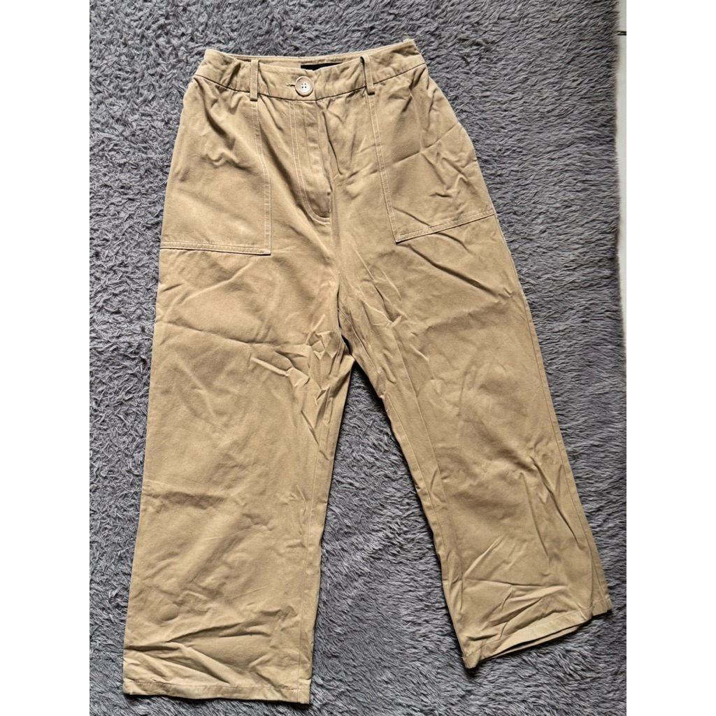 preloved pomelo brown cullote pants / celana kulot katun wanita
