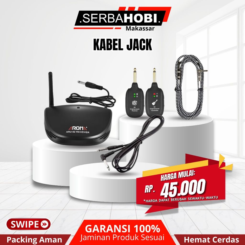 KABEL AUDIO JACK GITAR / KABEL JACK / WIRELESS JACK GITAR