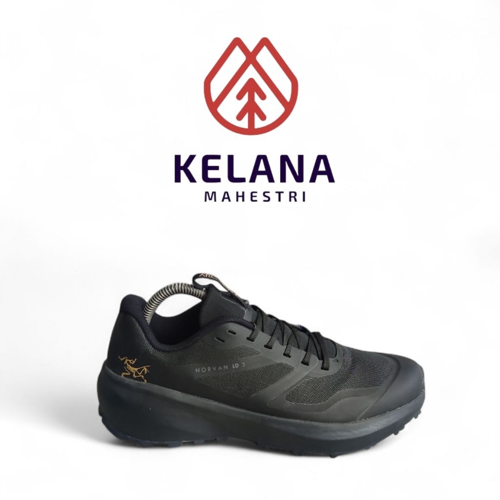 Sepatu Arcteryx Norvan LD 3 Black Logo Gold Outdoor Trail Run | Outdoor Shoes