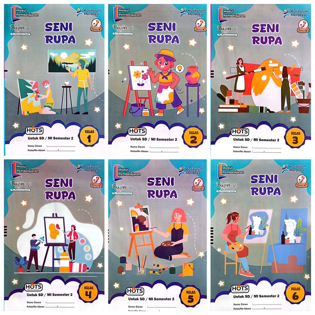LKS SD MI SENI RUPA KELAS 1 2 3 4 5 6 SEMESTER 2 GENAP KURIKULUM MERDEKA TA. 2025 - 2026 | BP